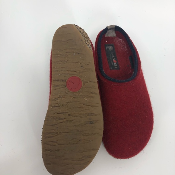 haflinger red slippers